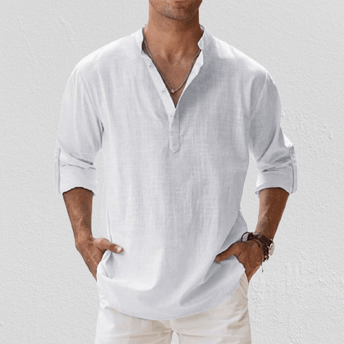 Jonas – Summer Henley Shirt - Image 3