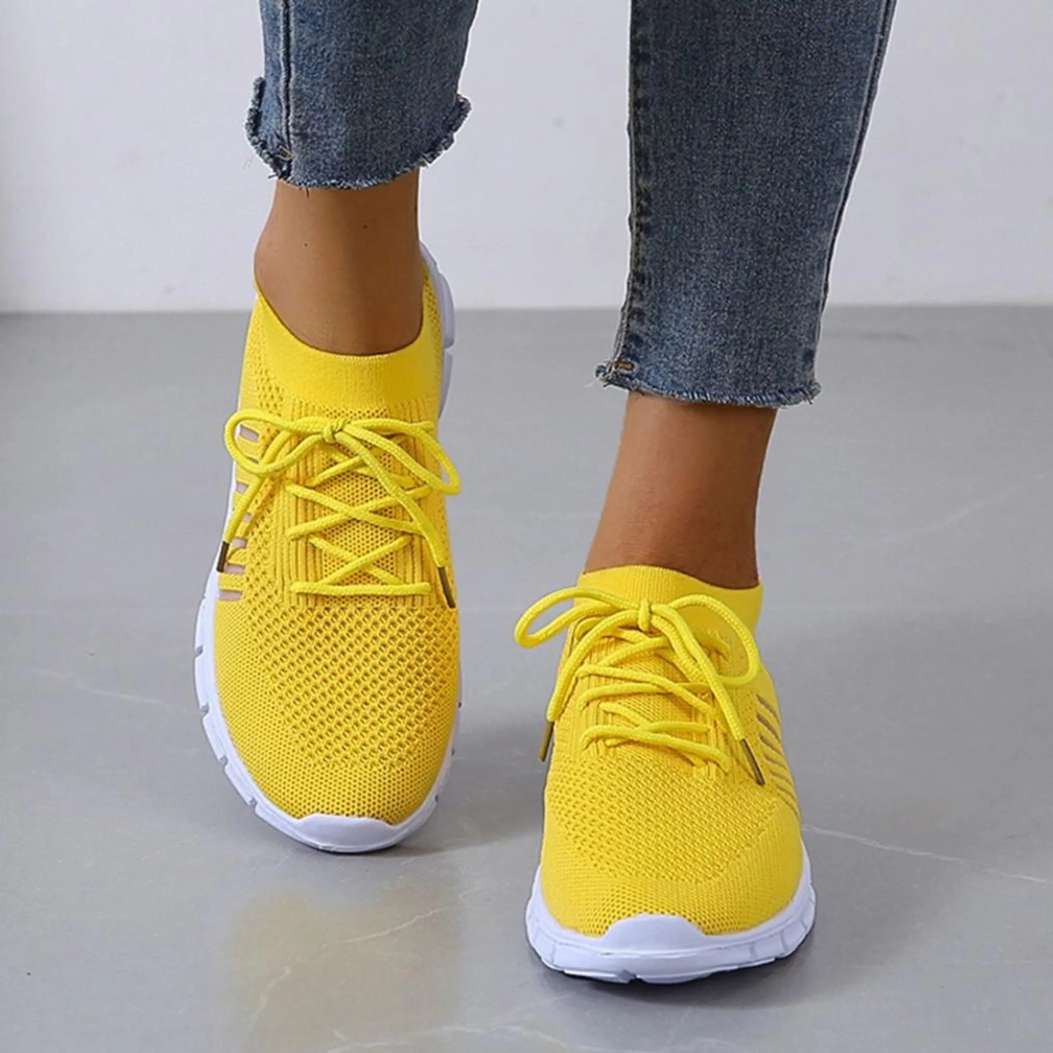 Clara – Sporty Lace-Up Sneakers - Image 1