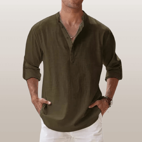Jonas – Summer Henley Shirt - Image 9