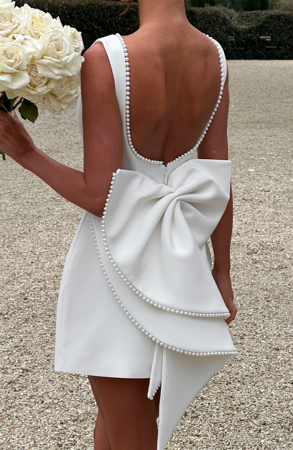 Riley – Women Elegant Bow Detail Mini Dress - Image 12