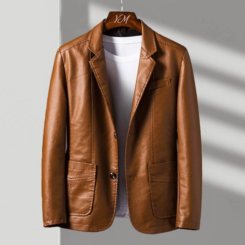Men's blazer with a tailored fit and drooping lapels - J&B; - 5 - Elvaroza.com