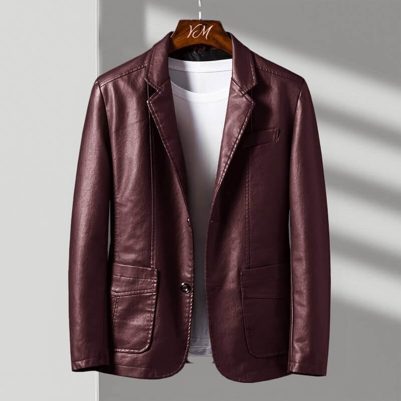 Men's blazer with a tailored fit and drooping lapels - J&B; - 1 - Elvaroza.com
