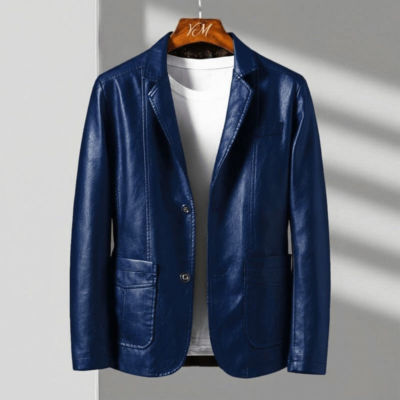 Men's blazer with a tailored fit and drooping lapels - J&B; - 2 - Elvaroza.com