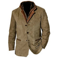 Men's Utility-Style Jacket with Contrasting Collar - J&B; - 2 - Elvaroza.com