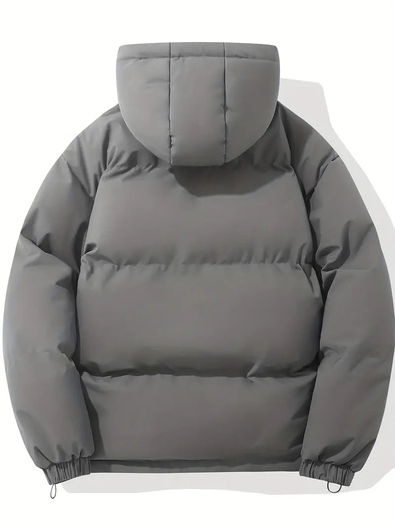 Women's Quilted Jacket with Hood and Zipper - J&B; - 26 - Elvaroza.com