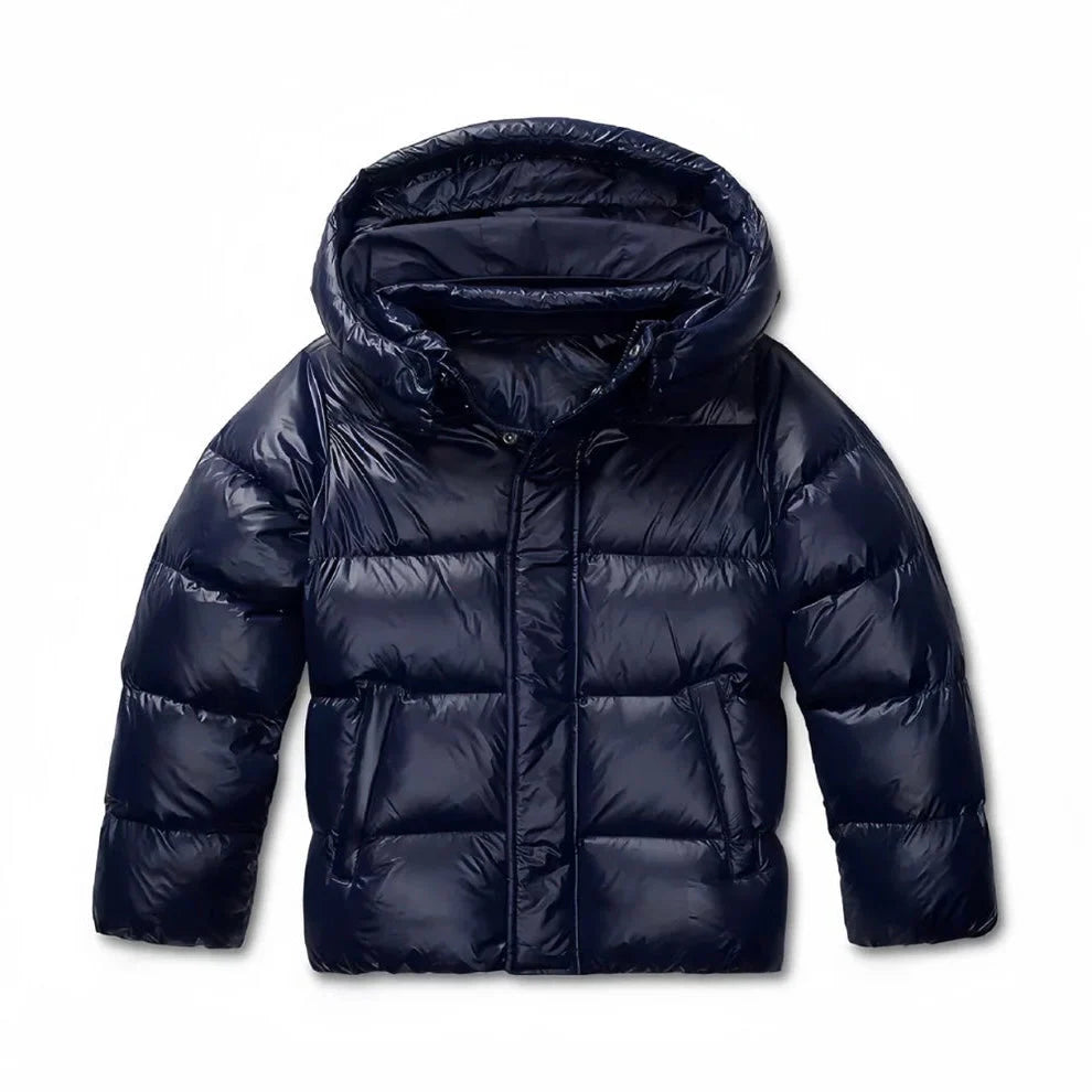 Women's Down Jacket with Hood and Zipper - J&B; - 5 - Elvaroza.com