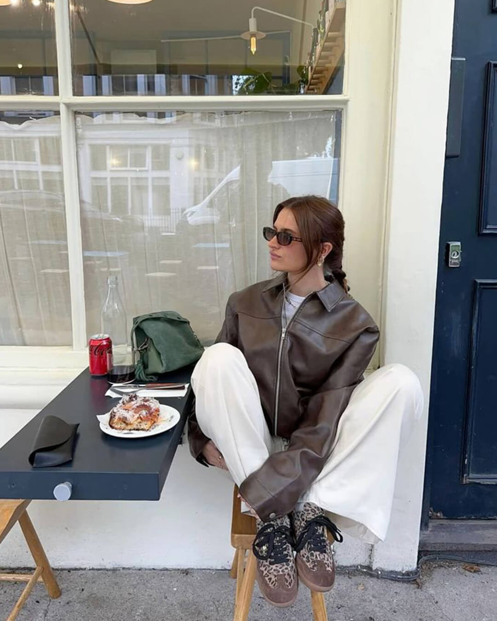 Women's Bomber Jacket with Belt and Oversized Fit - J&B; - 8 - Elvaroza.com