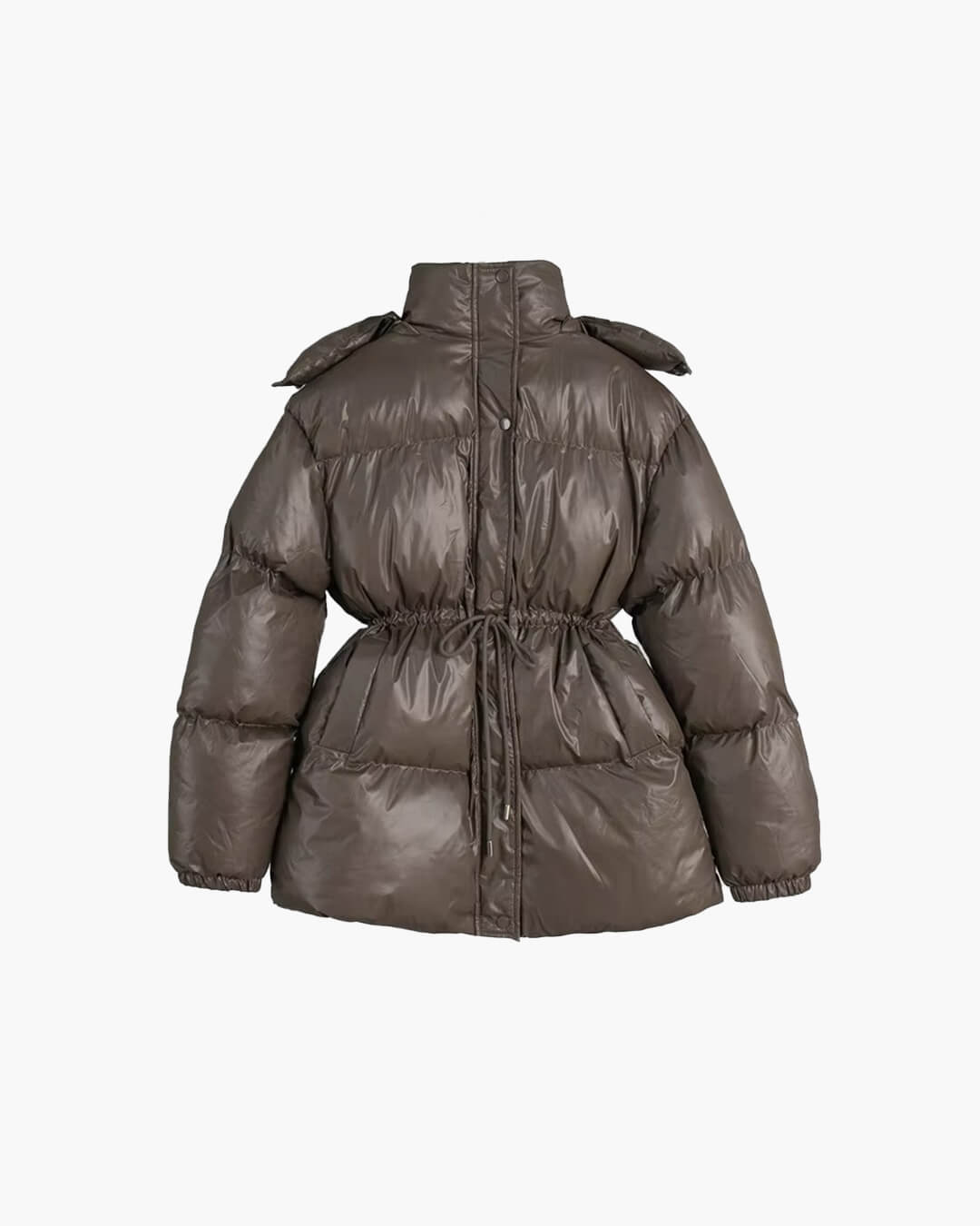 Women's Down Jacket with Drawstring and Longline Silhouette - J&B; - 11 - Elvaroza.com