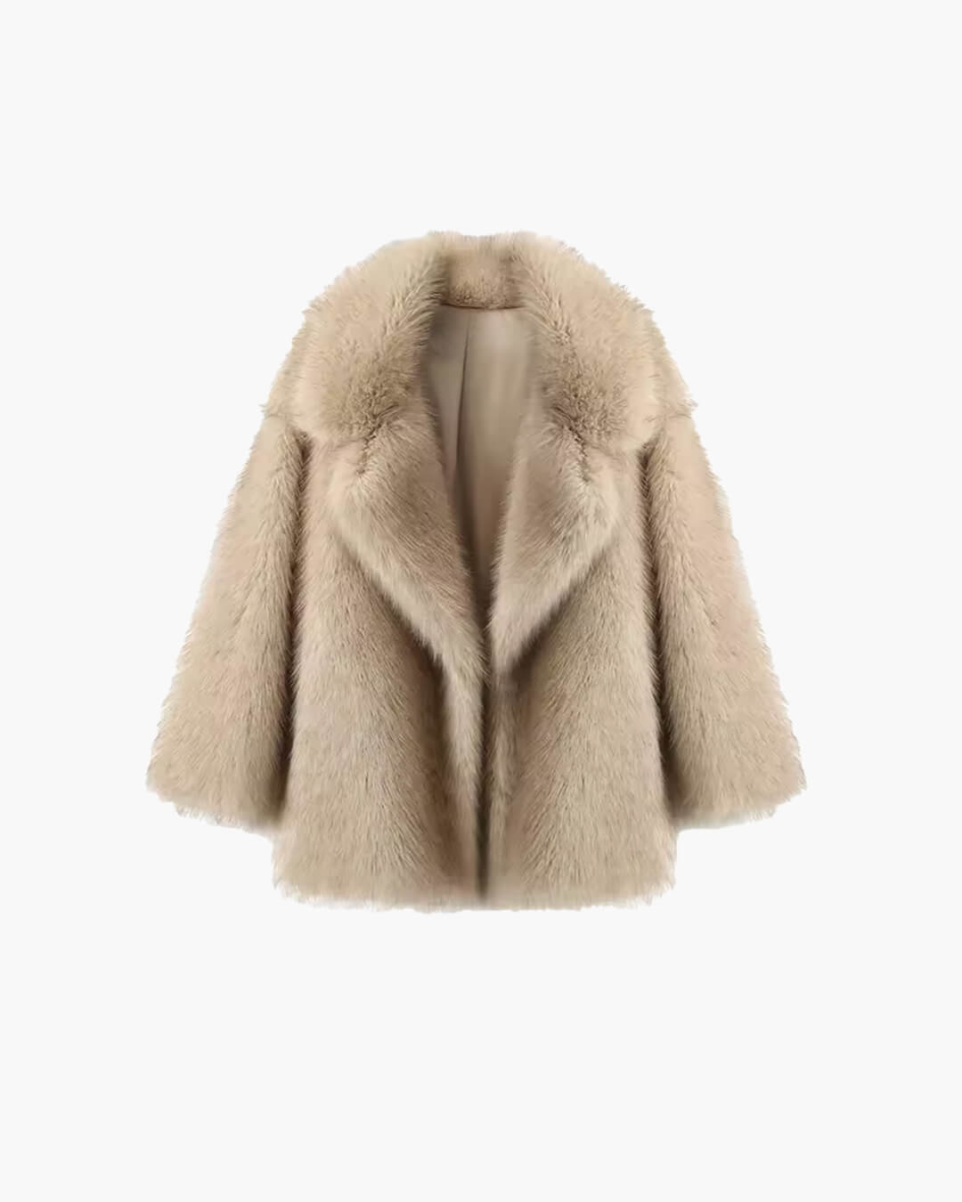 Women's Oversized Faux Fur Jacket with a Cozy Texture - J&B; - 6 - Elvaroza.com