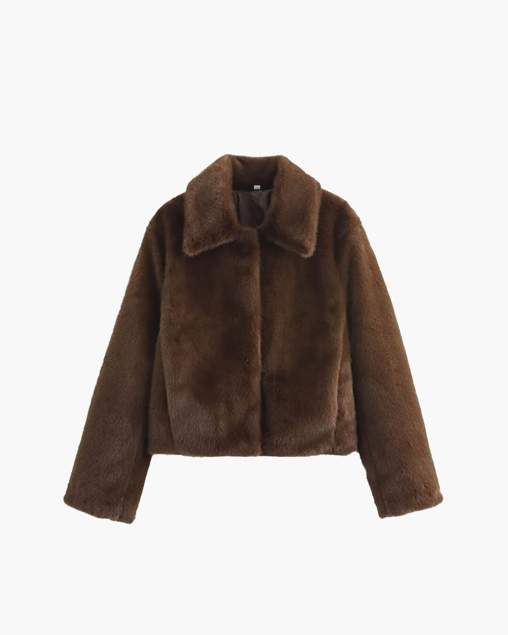 Women's Faux Fur Jacket, Cropped, Soft and Elegant - J&B; - 1 - Elvaroza.com