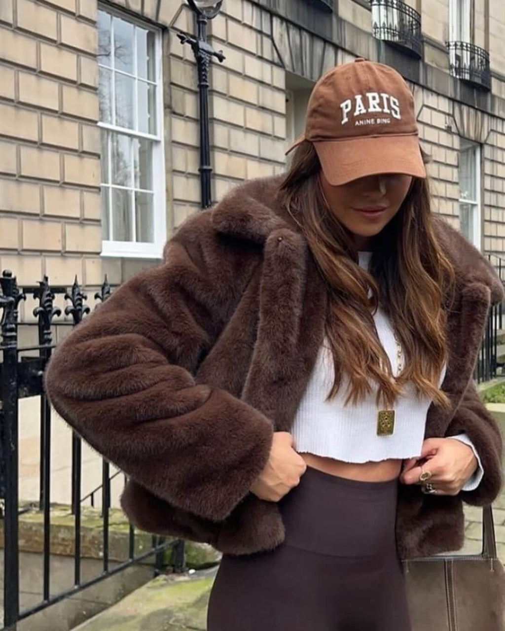 Women's Faux Fur Jacket, Cropped, Soft and Elegant - J&B; - 5 - Elvaroza.com