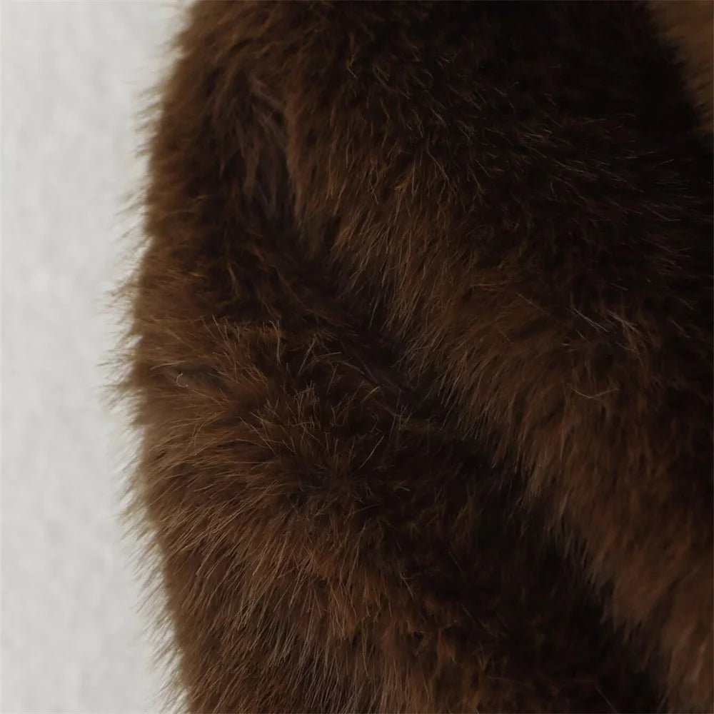 Women's Faux Fur Jacket, Cropped, Soft and Elegant - J&B; - 7 - Elvaroza.com