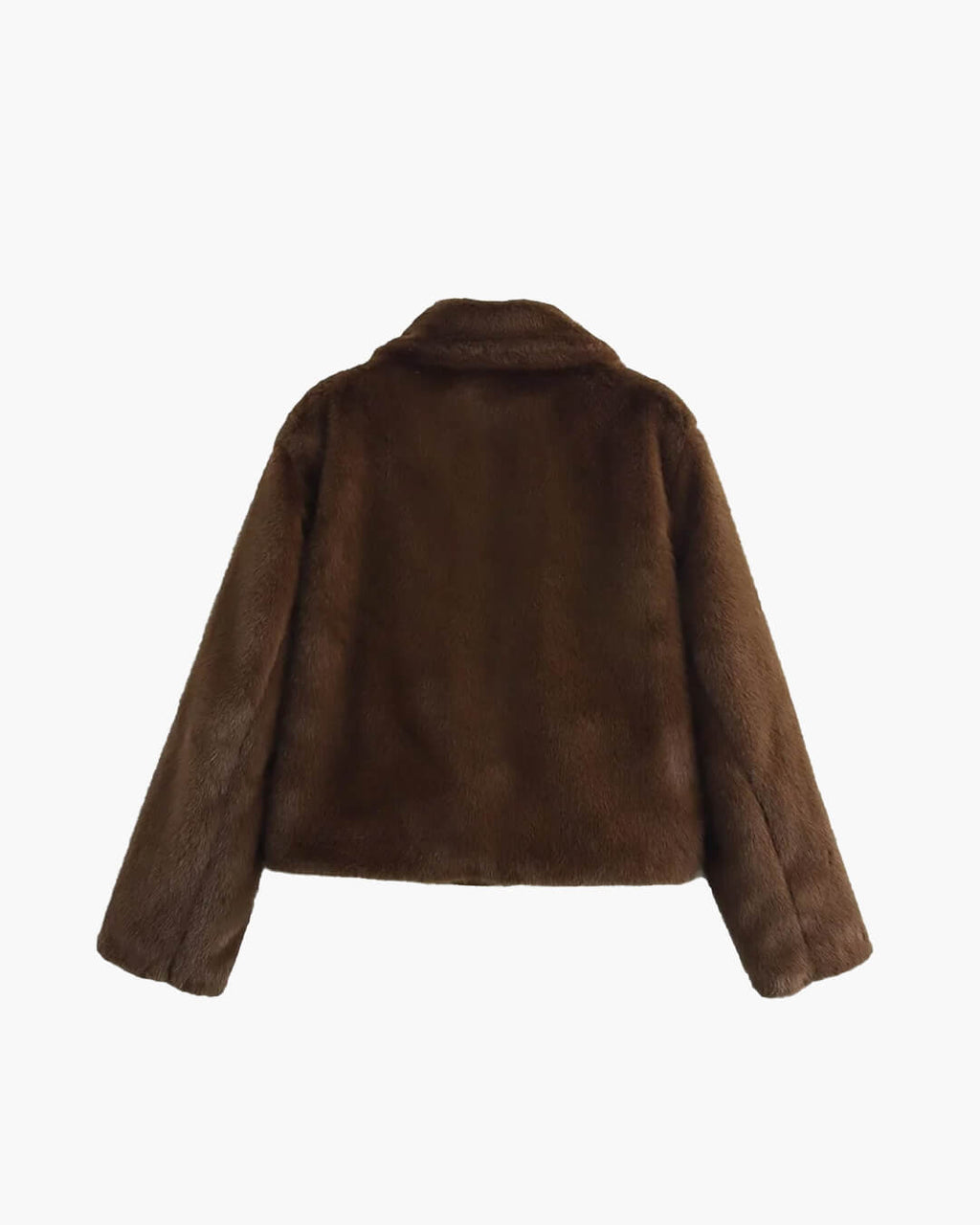 Women's Faux Fur Jacket, Cropped, Soft and Elegant - J&B; - 10 - Elvaroza.com
