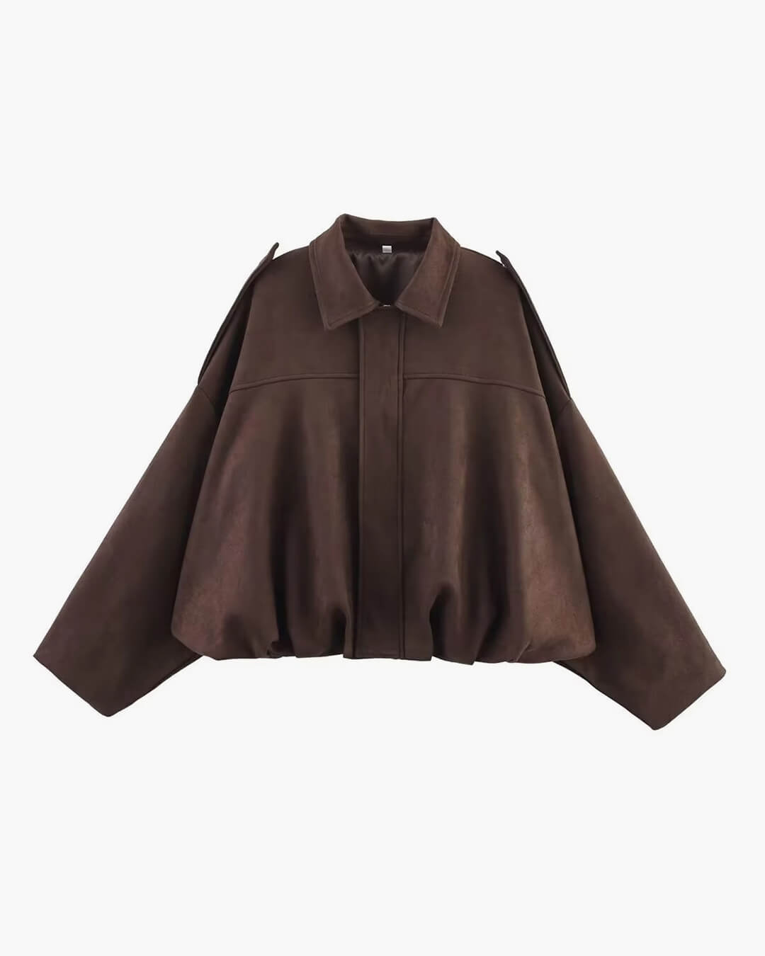 Women's Bomber Jacket, Oversized Fit with Zipper - J&B; - 6 - Elvaroza.com