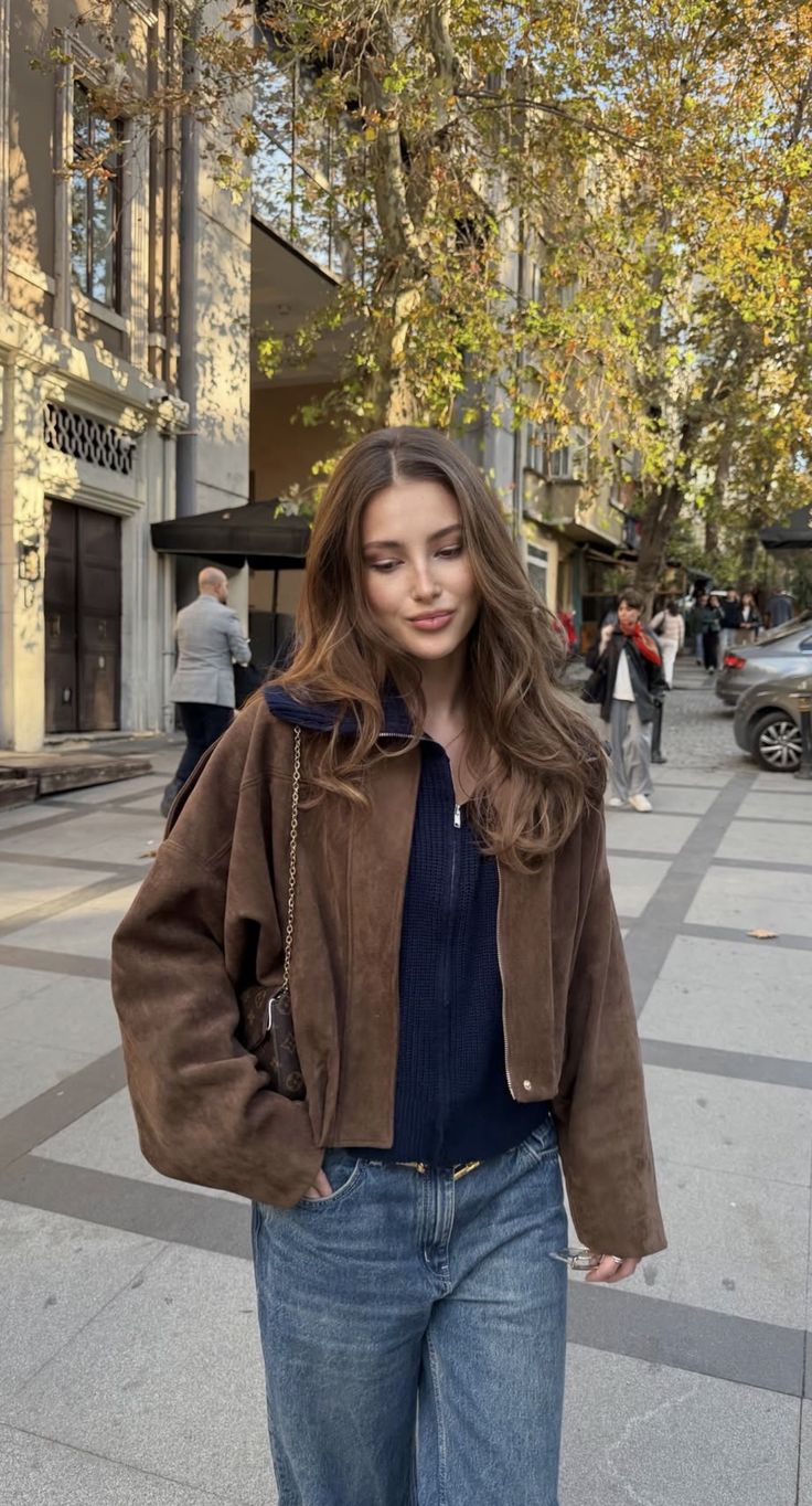 Women's Bomber Jacket, Oversized Fit with Zipper - J&B; - 11 - Elvaroza.com