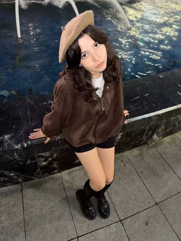 Women's Bomber Jacket, Oversized Fit with Zipper - J&B; - 13 - Elvaroza.com