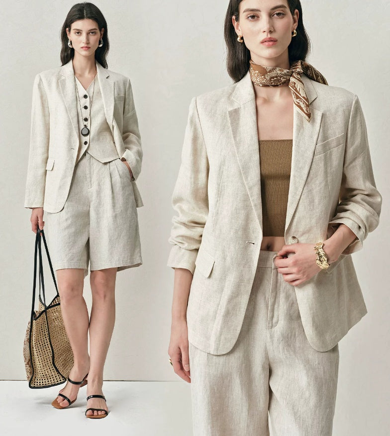 Women's blazer in a relaxed fit with notched lapels - J&B; - 4 - Elvaroza.com
