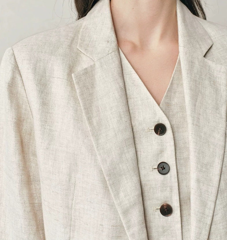 Women's blazer in a relaxed fit with notched lapels - J&B; - 6 - Elvaroza.com