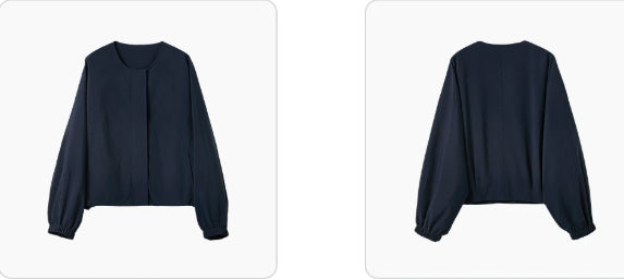 Women's bomber jacket, relaxed fit, with zipper - J&B; - 2 - Elvaroza.com