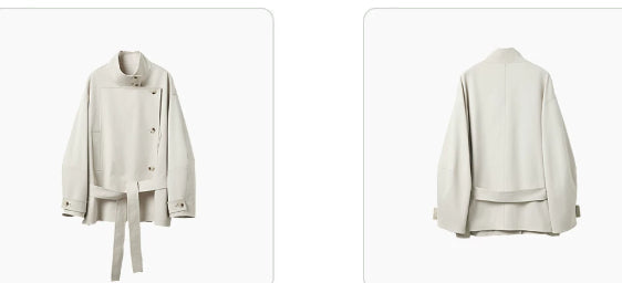 Women's jacket with a double-breasted closure and a relaxed fit - J&B; - 2 - Elvaroza.com