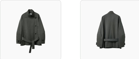 Women's jacket with a double-breasted closure and a relaxed fit - J&B; - 3 - Elvaroza.com