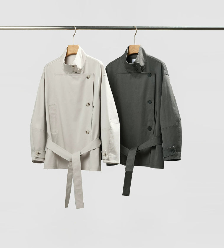 Women's jacket with a double-breasted closure and a relaxed fit - J&B; - 8 - Elvaroza.com