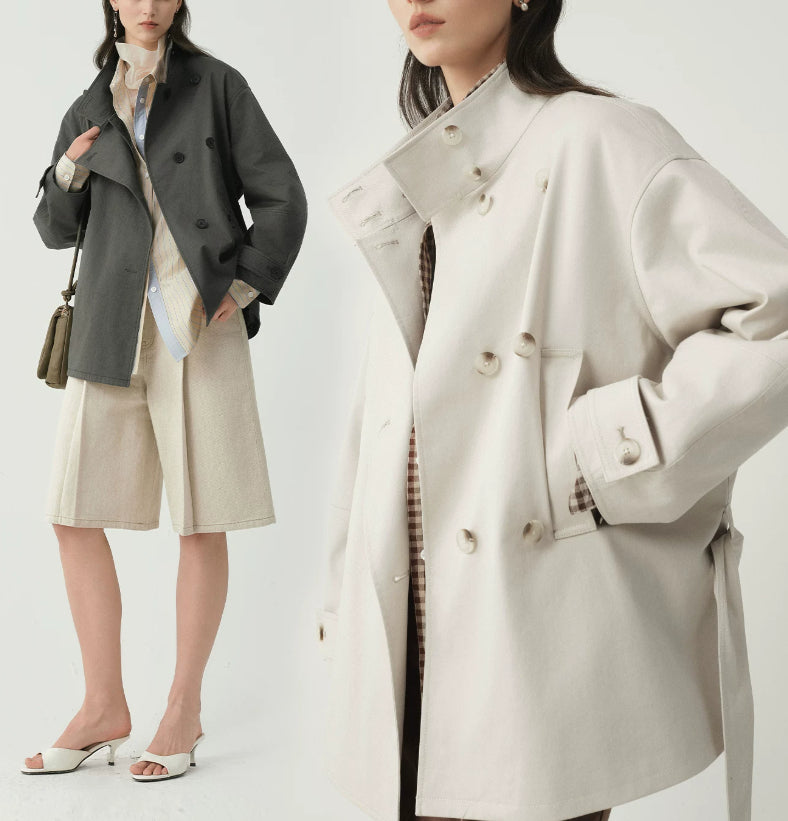 Women's jacket with a double-breasted closure and a relaxed fit - J&B; - 11 - Elvaroza.com