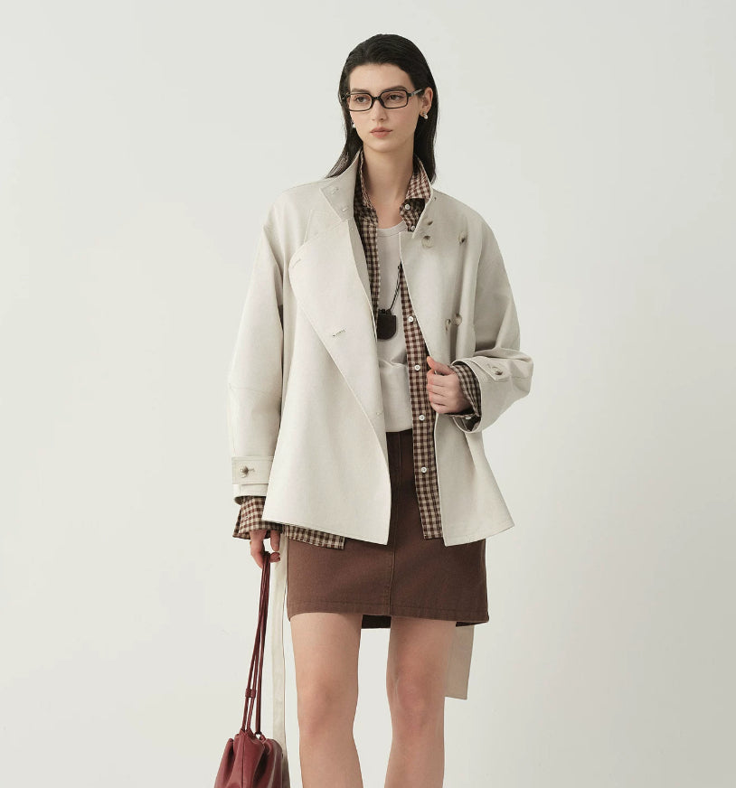 Women's jacket with a double-breasted closure and a relaxed fit - J&B; - 12 - Elvaroza.com