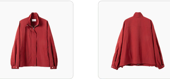 Women's bomber jacket, relaxed fit, with a practical zipper - J&B; - 6 - Elvaroza.com
