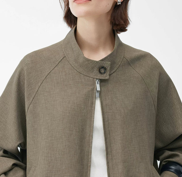 Women's zip-up bomber jacket with a casual fit - J&B; - 2 - Elvaroza.com