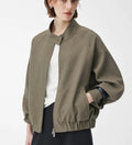 Women's zip-up bomber jacket with a casual fit - J&B; - 7 - Elvaroza.com