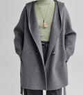 Women's jacket with hood and waist belt - J&B; - 7 - Elvaroza.com