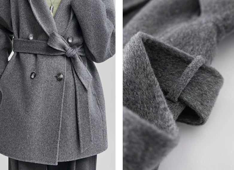 Women's jacket with hood and waist belt - J&B; - 9 - Elvaroza.com