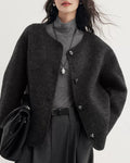 Women's jacket with a relaxed fit and button closure - J&B; - 8 - Elvaroza.com