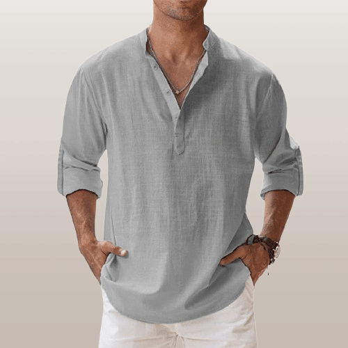 Jonas – Summer Henley Shirt - Image 10