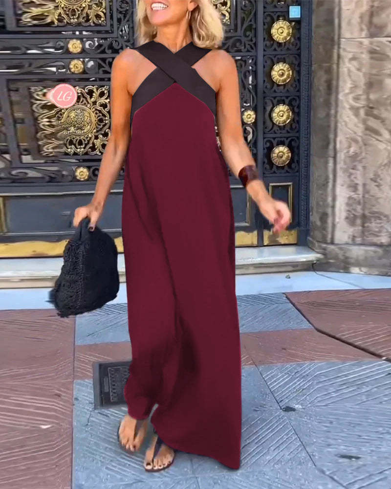 Chic Cross-Back Maxi Dress – Effortless Elegance for Every Occasion - Image 9