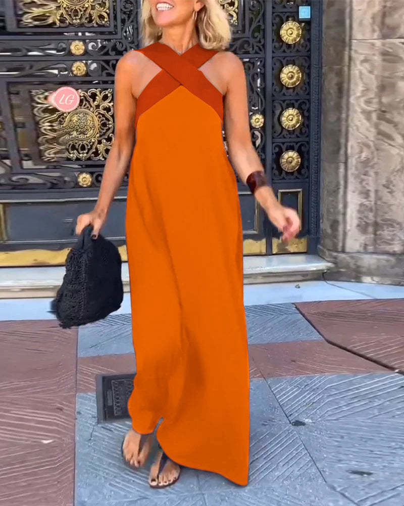 Chic Cross-Back Maxi Dress – Effortless Elegance for Every Occasion - Image 12