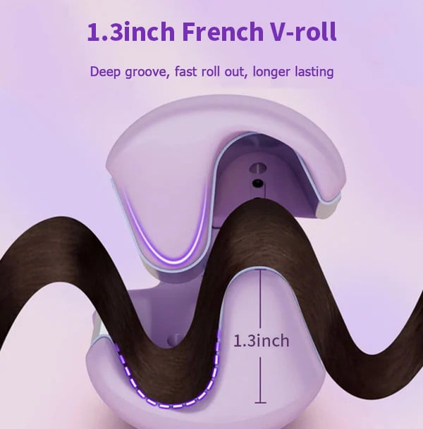 1.3inch Water Wave Curling Iron – Effortless Curls for Stunning Hair - Image 4