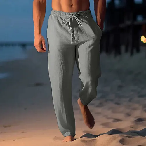 Erik –  Drawstring Elastic Waist Pants - Image 3