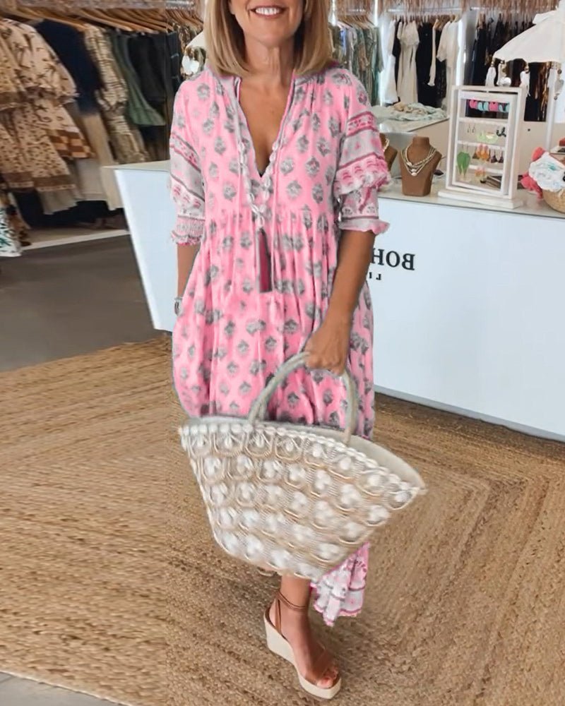 Sophia – Women Floral Print Maxi Dress - Image 3
