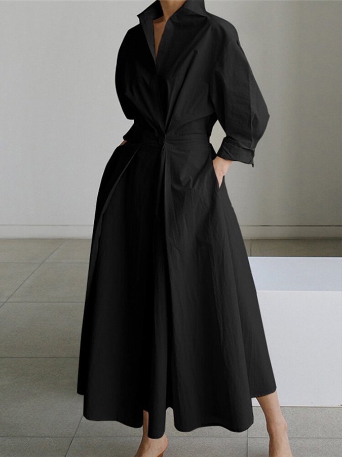 Scarlett – Women Buttoned Maxi Dress - Image 4