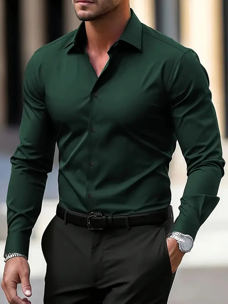 Adrián – Men's Slim Fit Long Sleeve Shirt