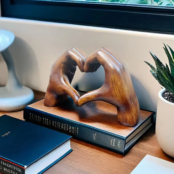 Heart-Shaped Hand Sculpture – Elegant Home Decor Piece - Image 7