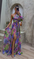Victoria – Women One-Shoulder Maxi Dress - Image 1