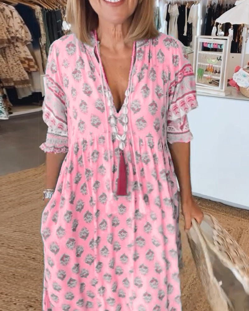 Sophia – Women Floral Print Maxi Dress - Image 10