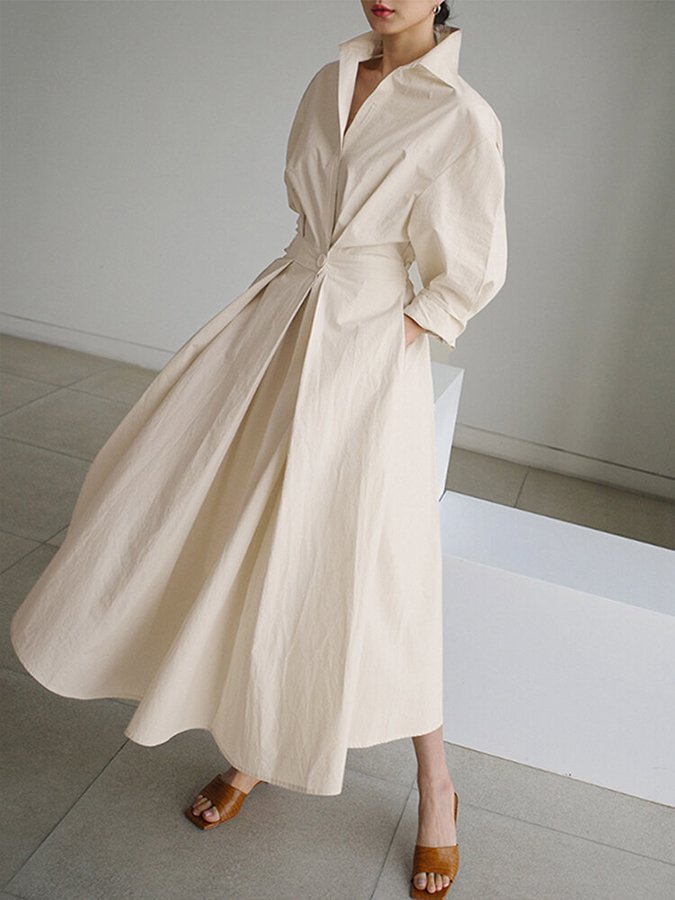 Scarlett – Women Buttoned Maxi Dress - Image 1