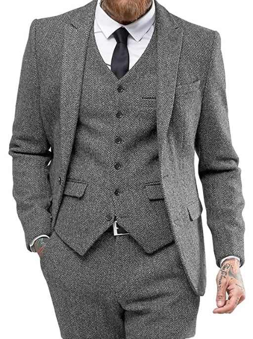 Carlo – Herringbone 3-piece Suit - Image 5