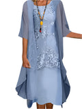 Emma – Women Elegant Floral Lace Dress - Image 1
