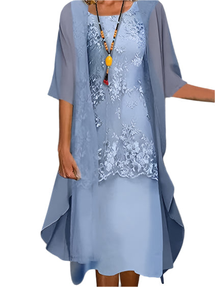 Emma – Women Elegant Floral Lace Dress - Image 1