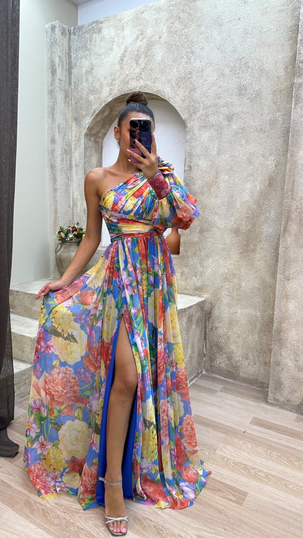 Victoria – Women One-Shoulder Maxi Dress - Image 3